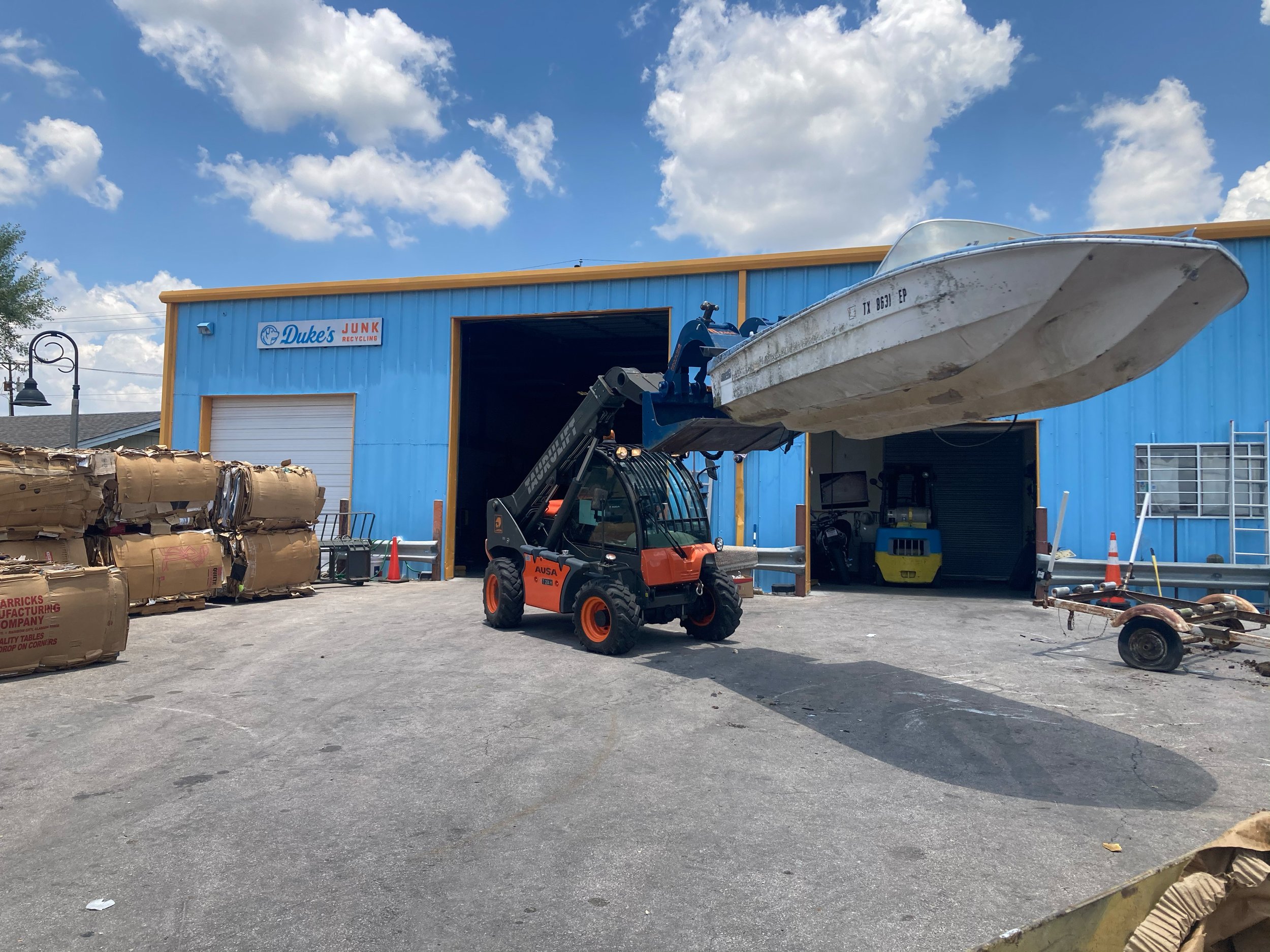 Refrigerator and appliance hauled for appliance removal and recycling in Austin, TX